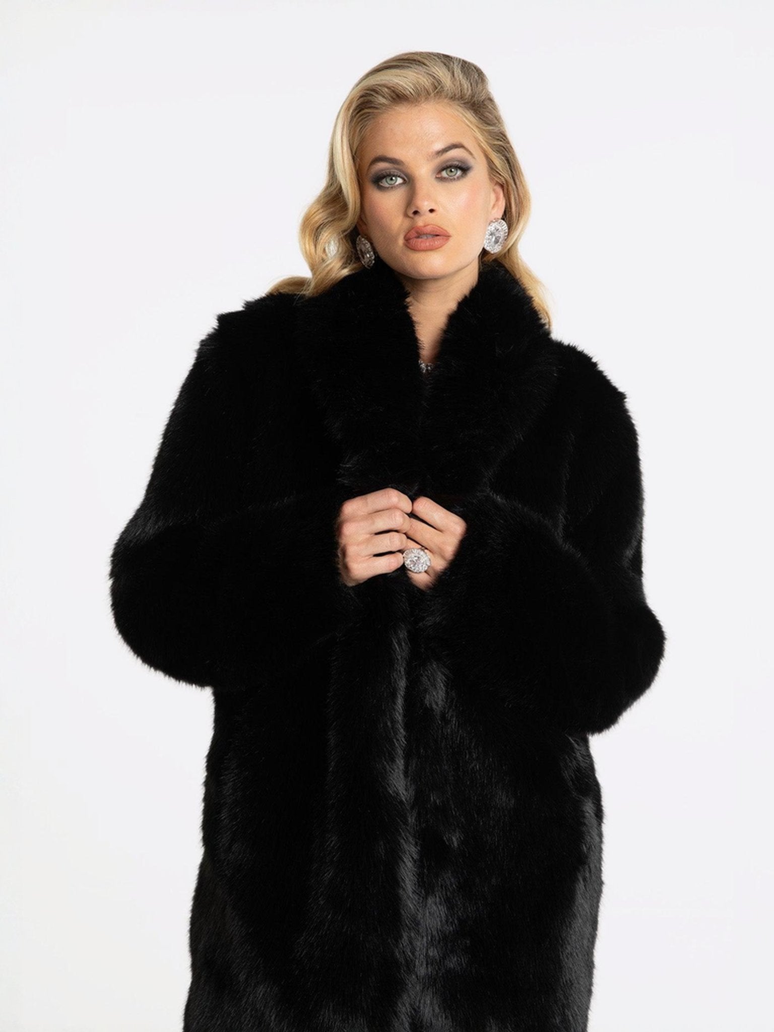 Sofia Fur Coat (Black) (Final Sale) – Nana Jacqueline