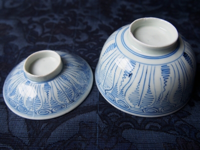 SHOP偶然と必然の間 古伊万里 飯椀 蓋付き 染付