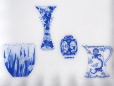 SHOP偶然と必然の間 FUKAGAWASEIJI SMALL PLATE BLUECHINA 11.5cm