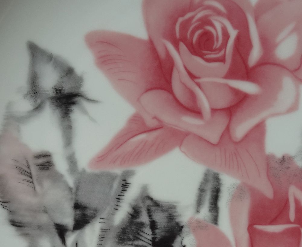 SHOP偶然と必然の間 ノリタケ 飾り皿 バラ 昭和30年代