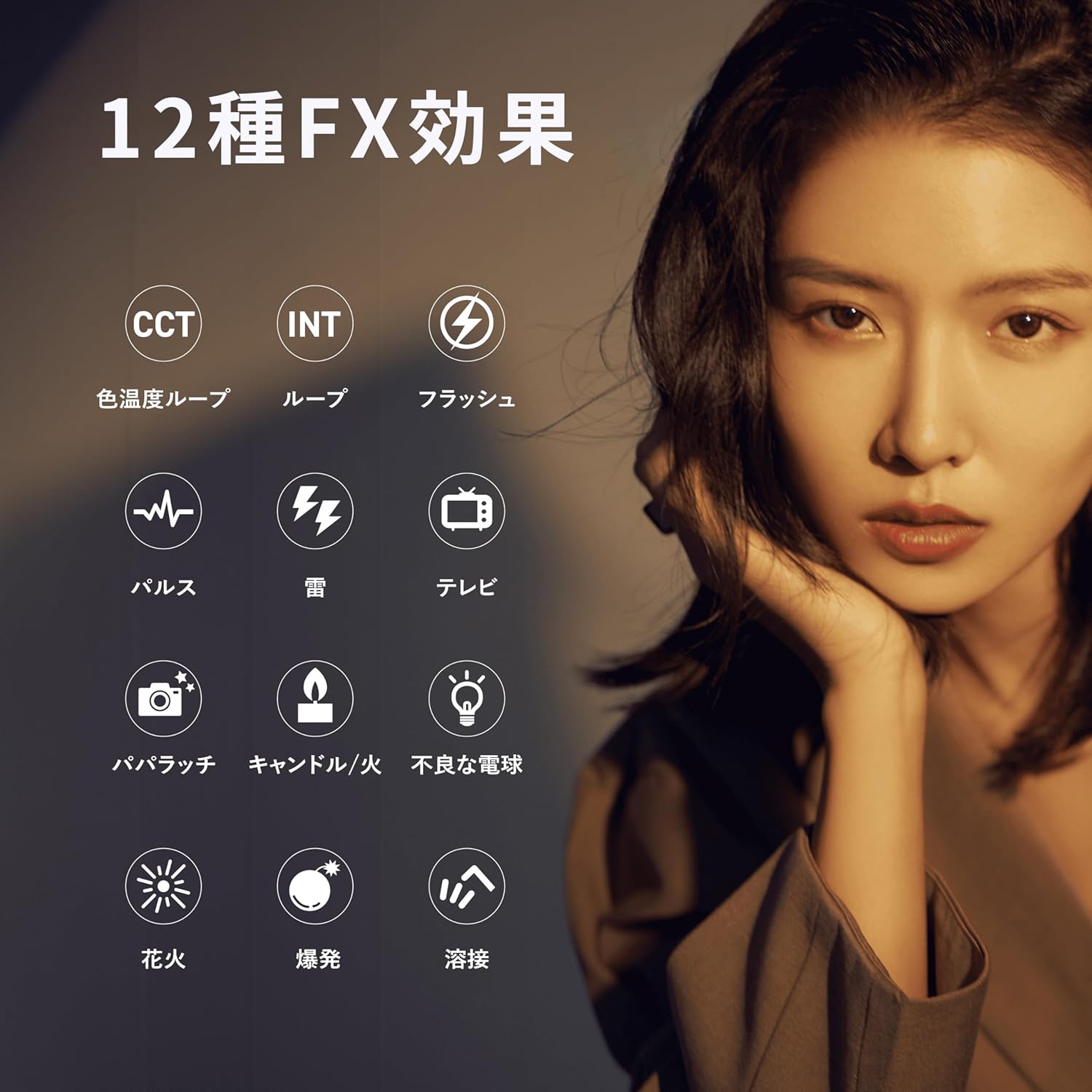 NANLITE FC-120B 撮影用LEDライト 出力145W 色温度2700-6500K スポット