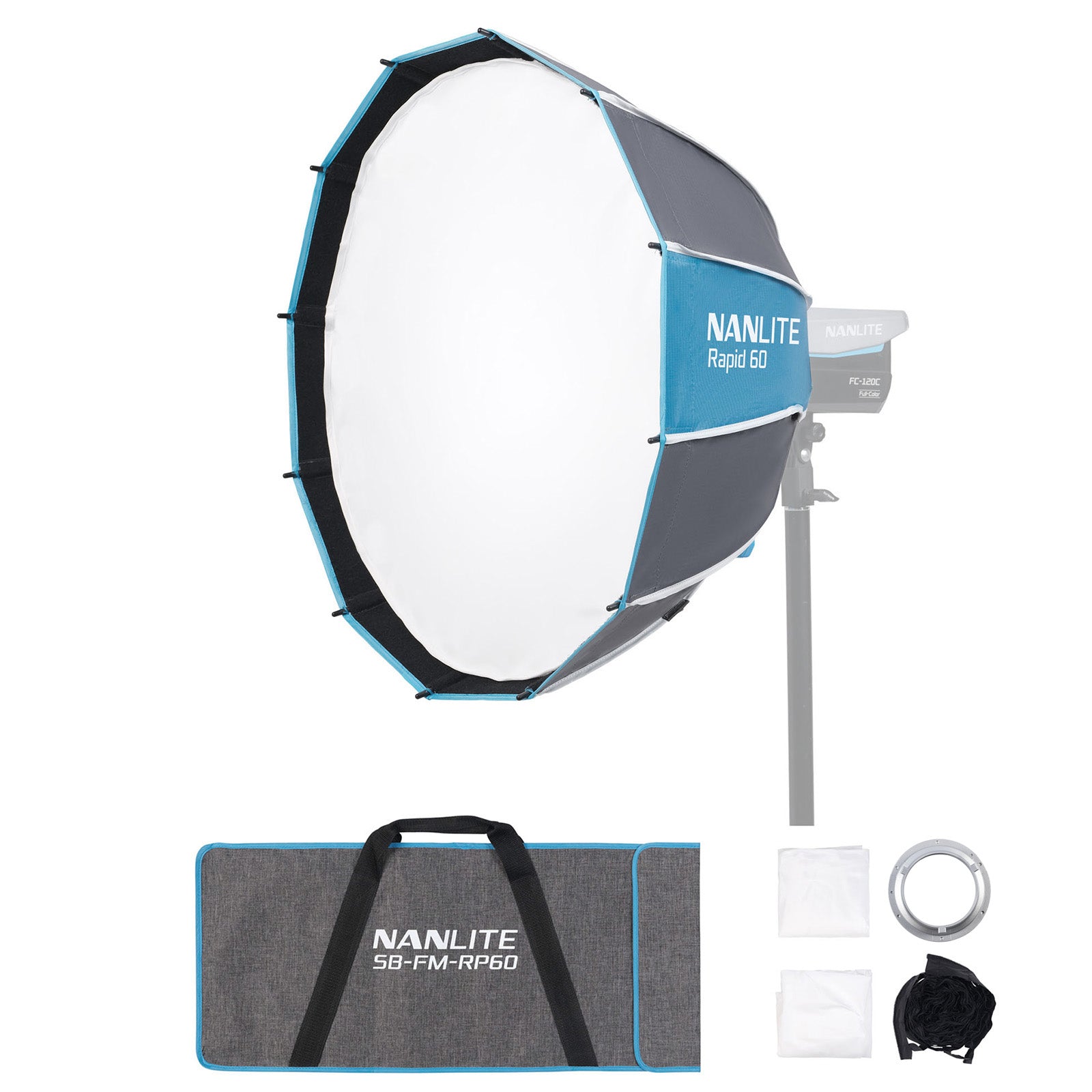 NANLITE Rapid 60 SB-FM-RP60 パラボリックソフトボックス FMマウント