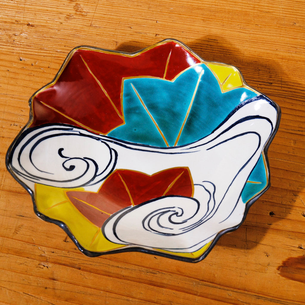 宮本 博 | 色絵向付 竜田川図（清水焼・乾山写） | d.Agora – 菜じみ