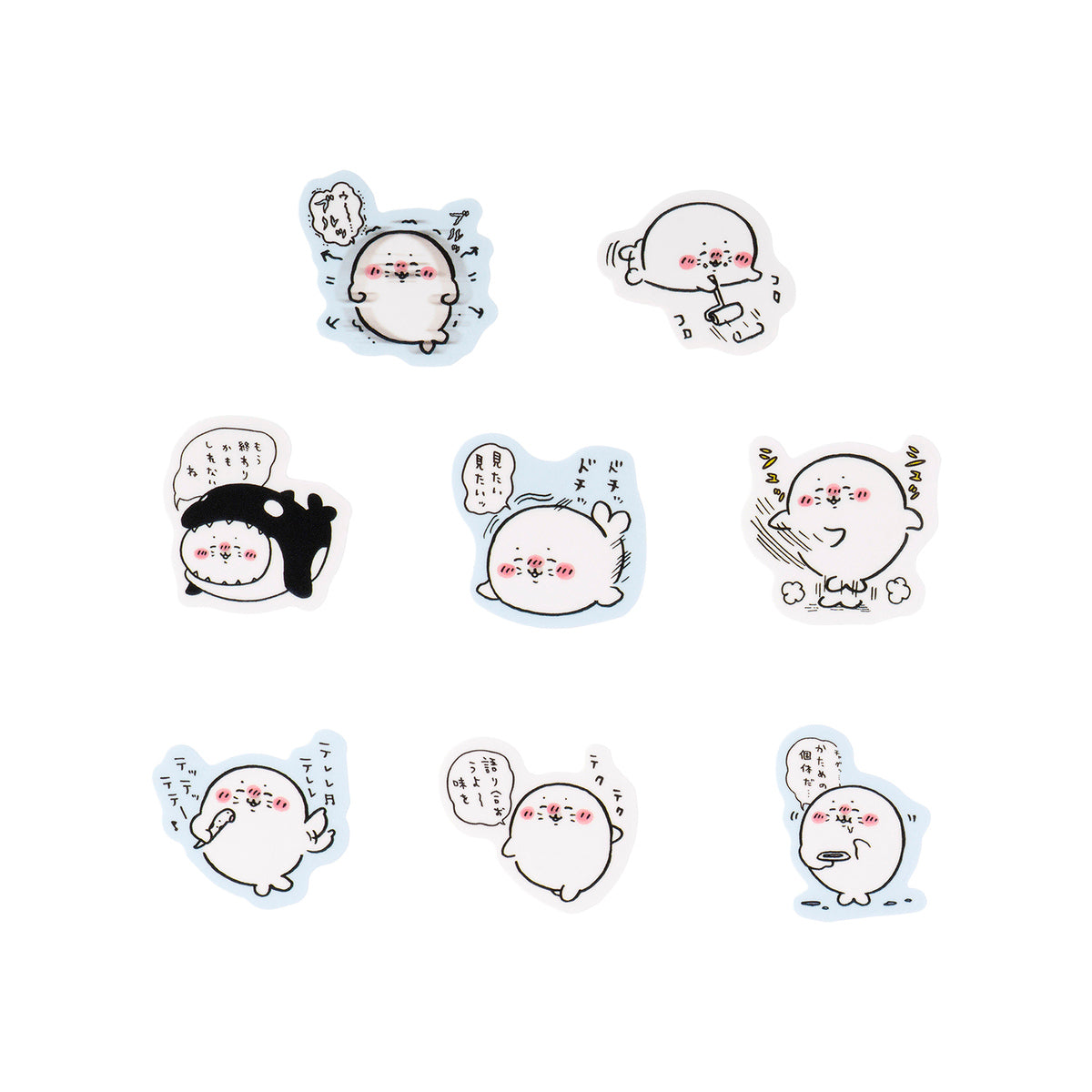 ナガノキャラクターズ フレークシール（アザラシいっぱい） | ナガノ