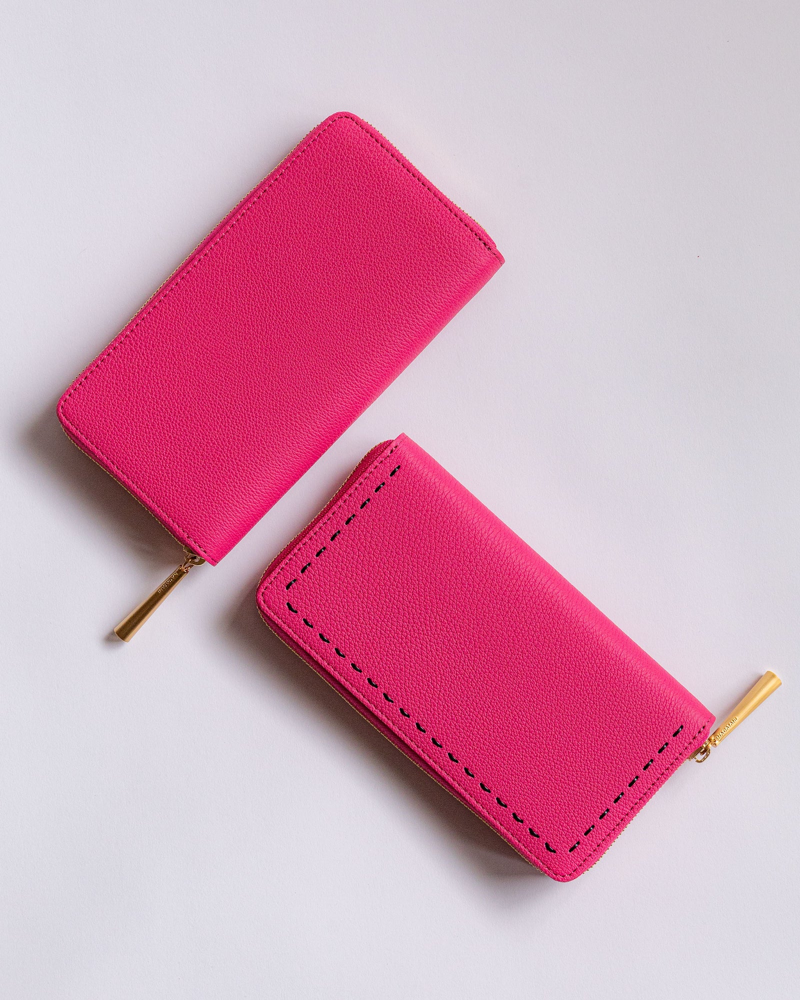 SAHO [PINK×BLACK] ｜日本製の本革バッグ・財布｜NAGATANI（ナガタニ