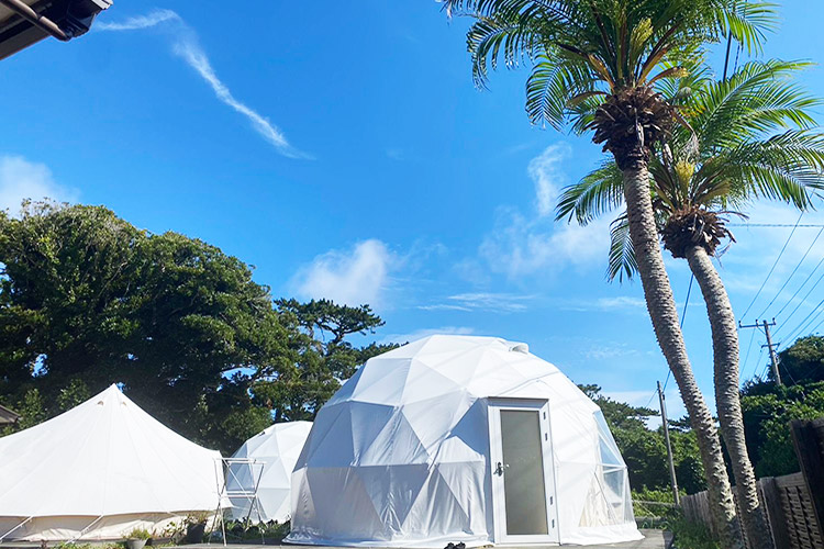 ドームタイプ｜お部屋｜凪NAGIグランピング【公式】｜伊豆諸島 式根島