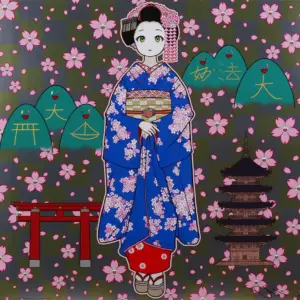 春の京都の舞妓さん | 村上隆 （ムラカミタカシ） | 百貨店クオリティ