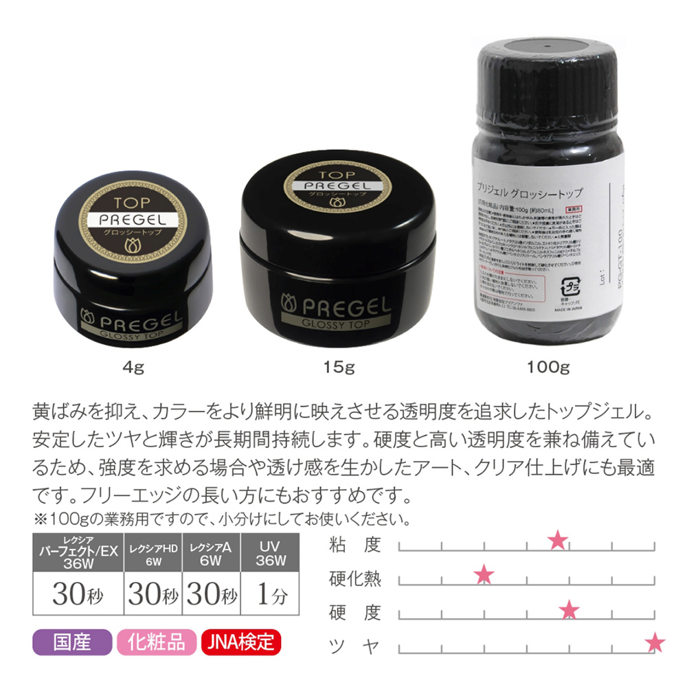 PREGEL グロッシートップ 100g / NESオンラインショップ