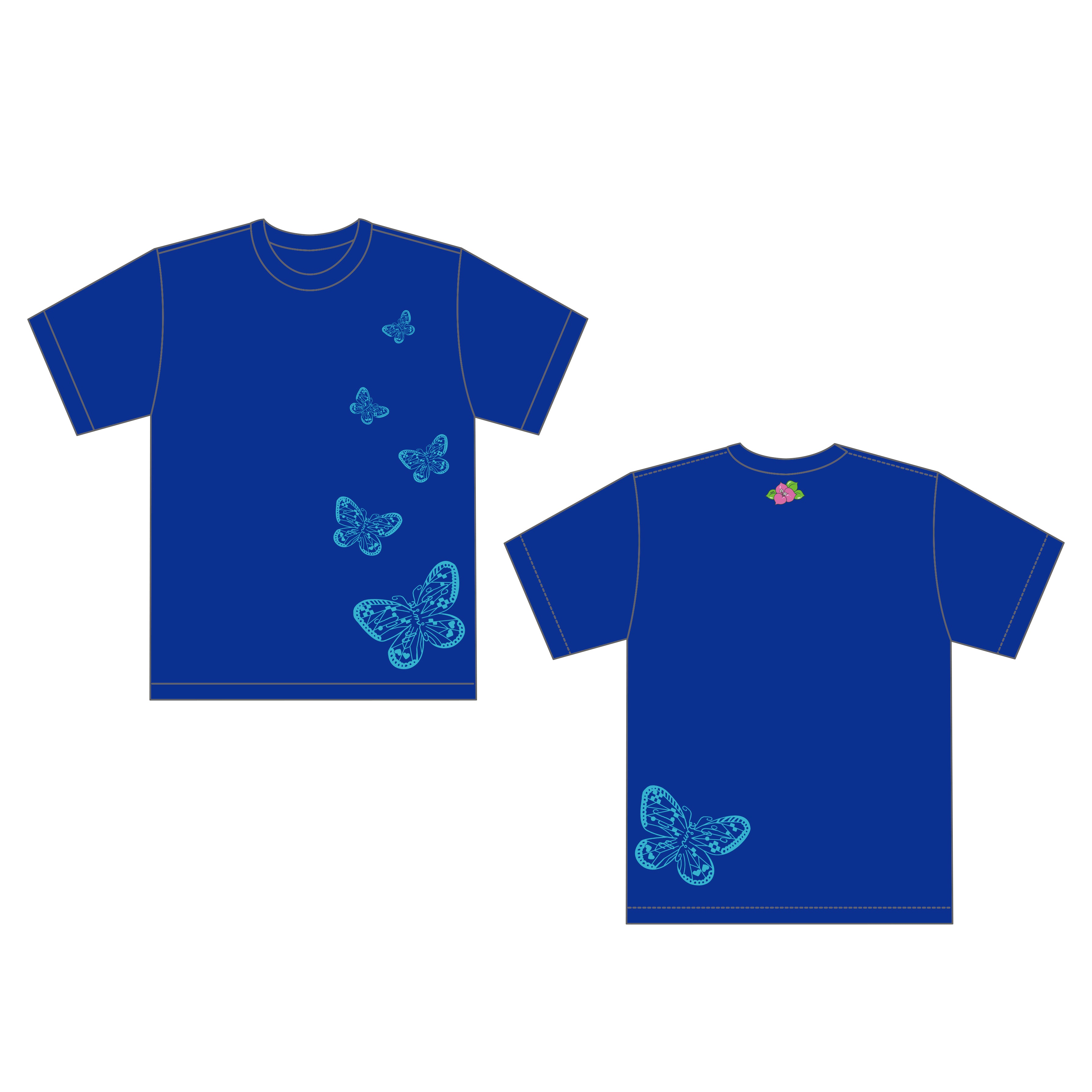 25th りみさん直筆Tシャツ（青） – 夏川りみオフィシャルショップ