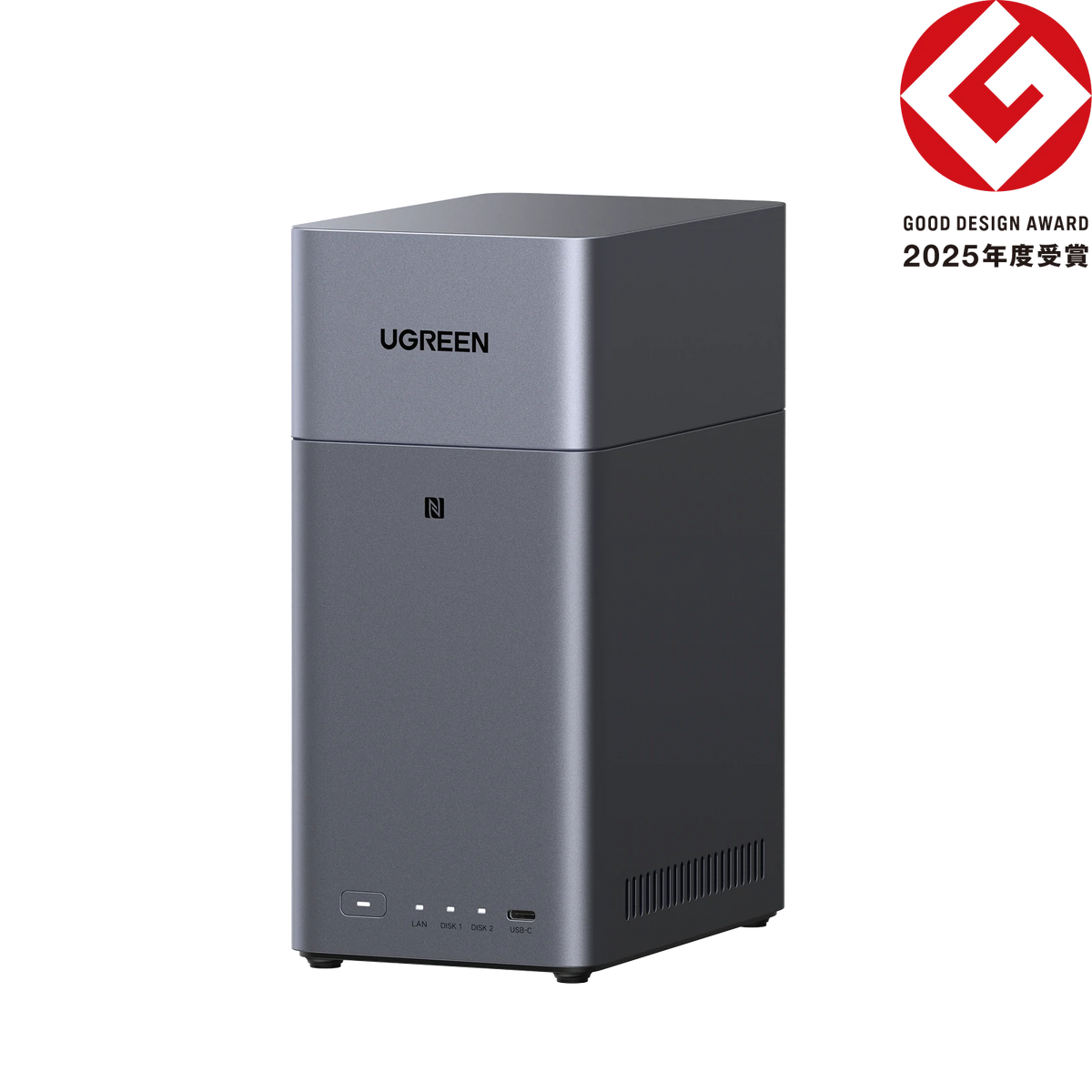 2ベイNASストレージ - 最大60TBのローカルストレージ