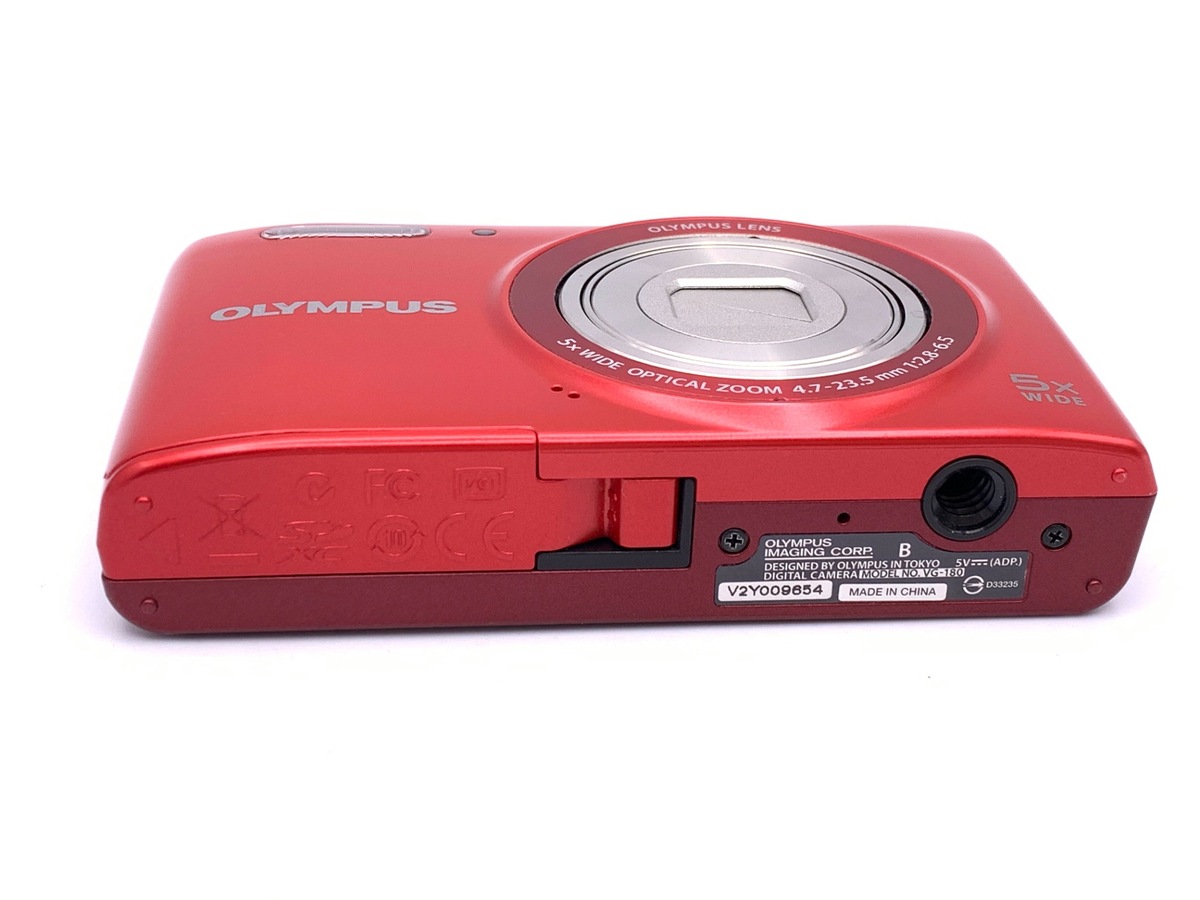 中古：C(やや難あり)】オリンパス STYLUS VG-180 (レッド)【1600万画素