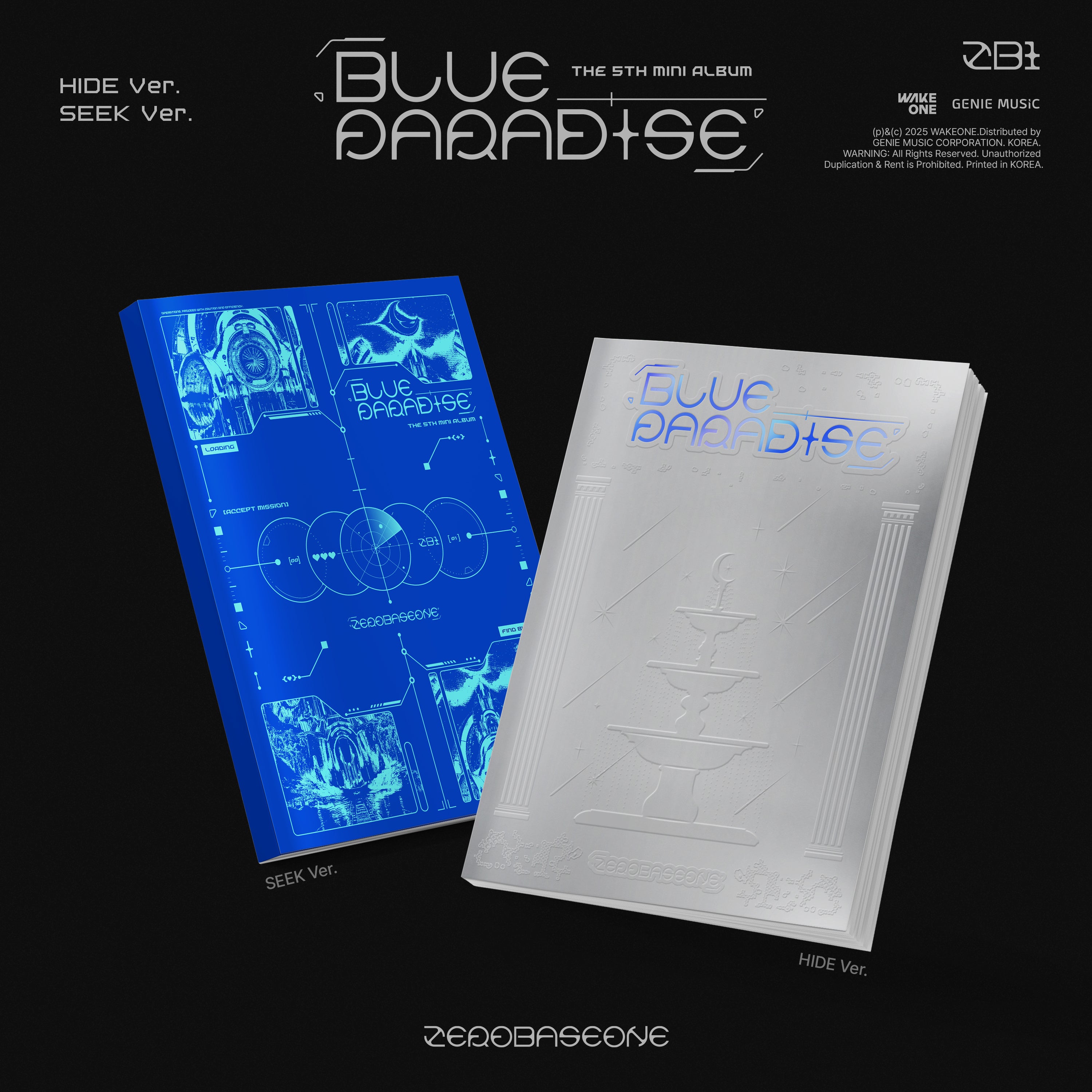 ZEROBASEONE 5th Mini Album BLUE PARADISE SEEK/HIDE Ver. (ランダム
