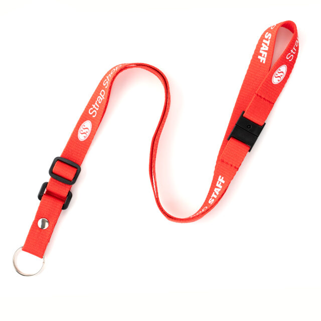 シルク印刷ネックストラップ SHP15D（15mm幅×二重リング