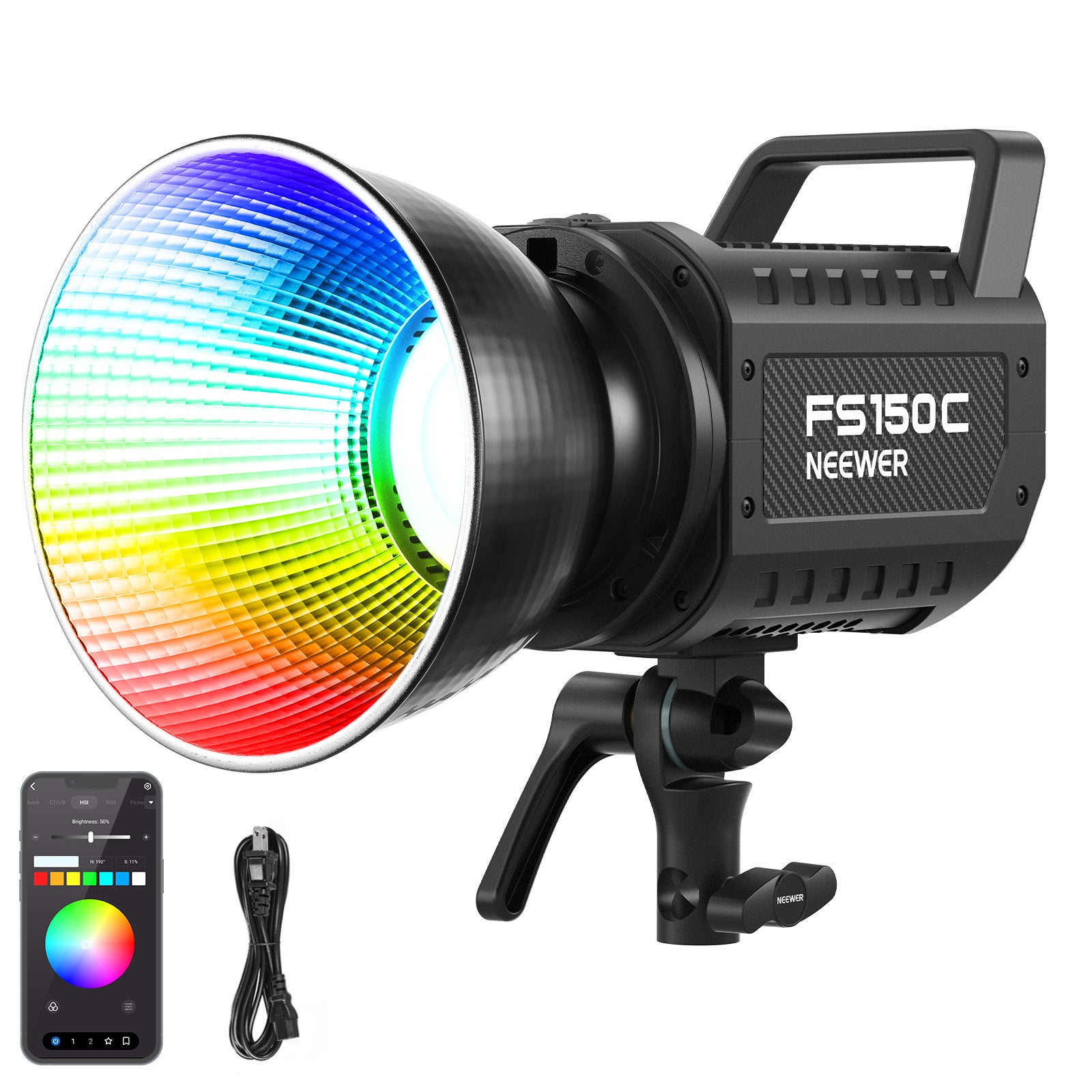NEEWER FS150C 130W Flicker-Free RGB LED Video Light