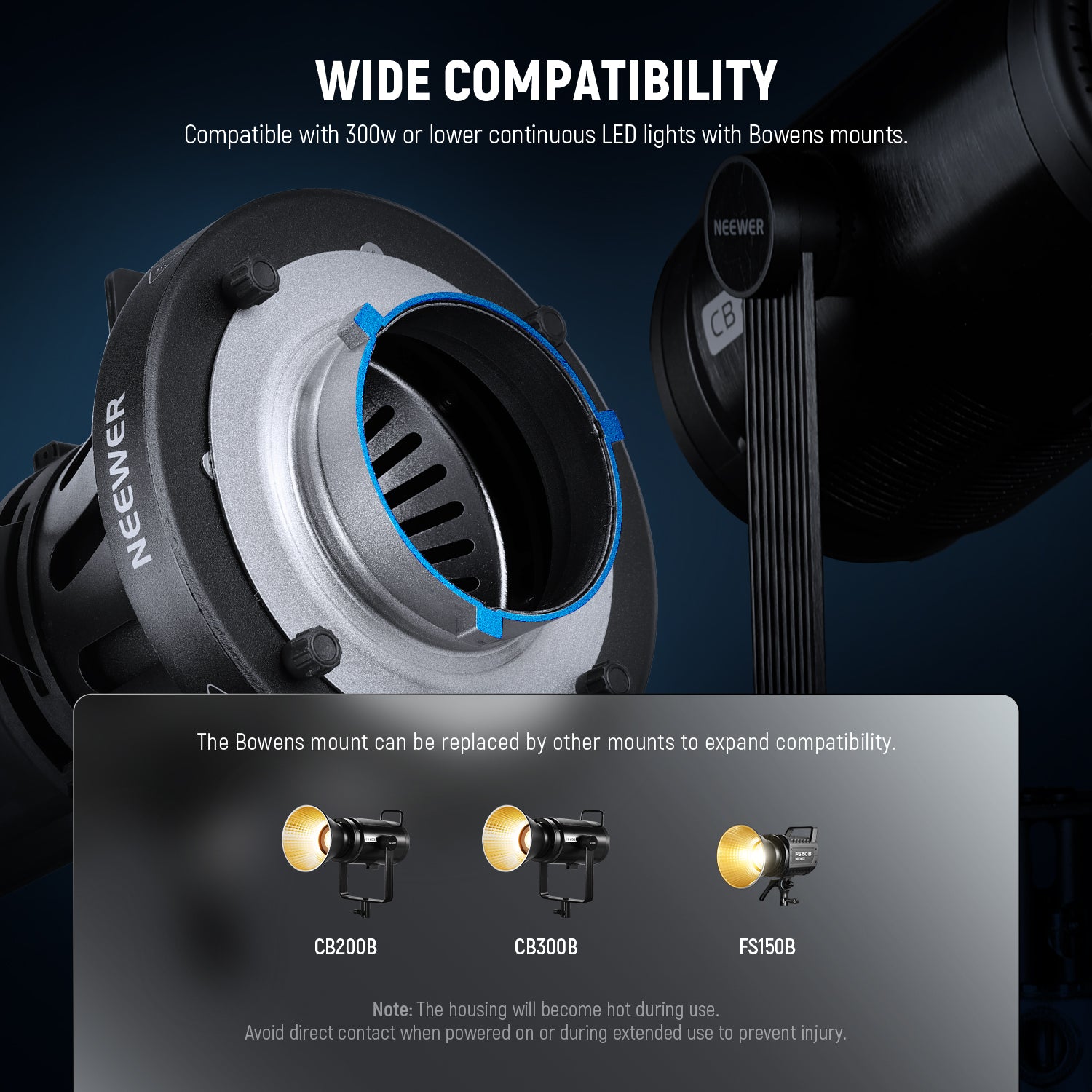 NEEWER LS-39 Spotlight Effect Snoot Attachment Kit