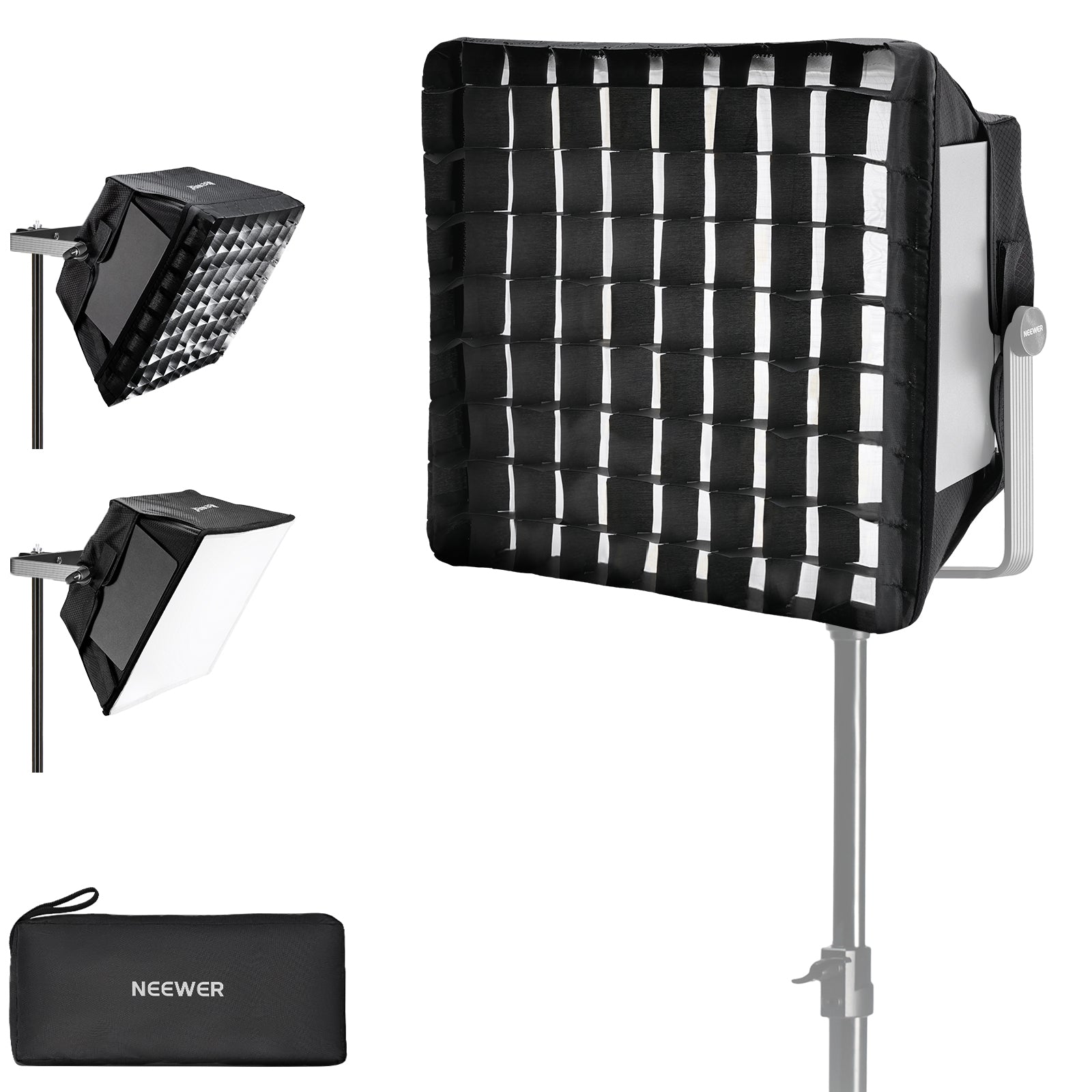NEEWER NS5S 新版ソフトボックスディフューザー RGB1200 LEDビデオ