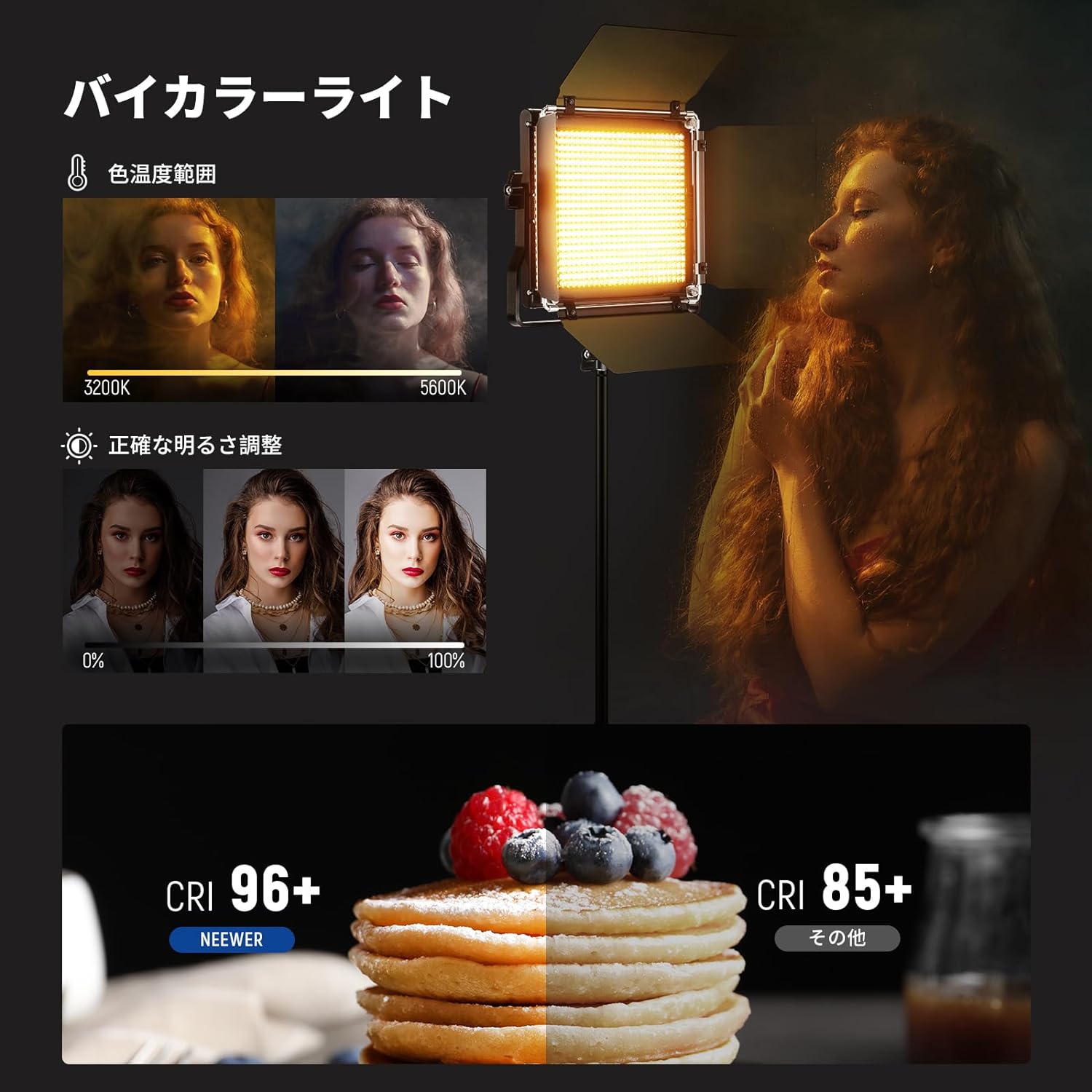 NEEWER 2パック NL660 二色LEDビデオライト – NEEWER.JP