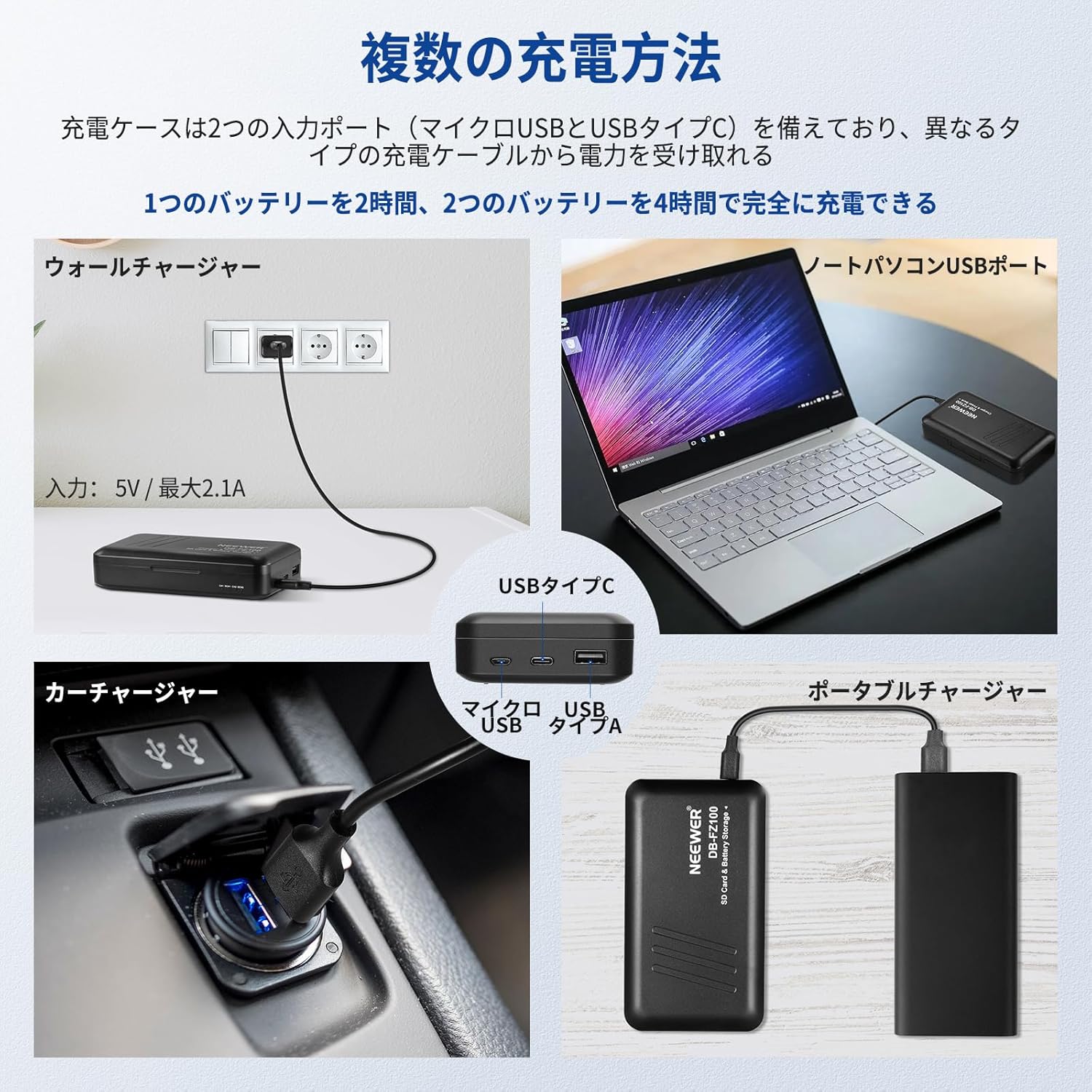 NEEWER 2280mAh NP-FZ100 充電式 交換バッテリーセット – NEEWER.JP