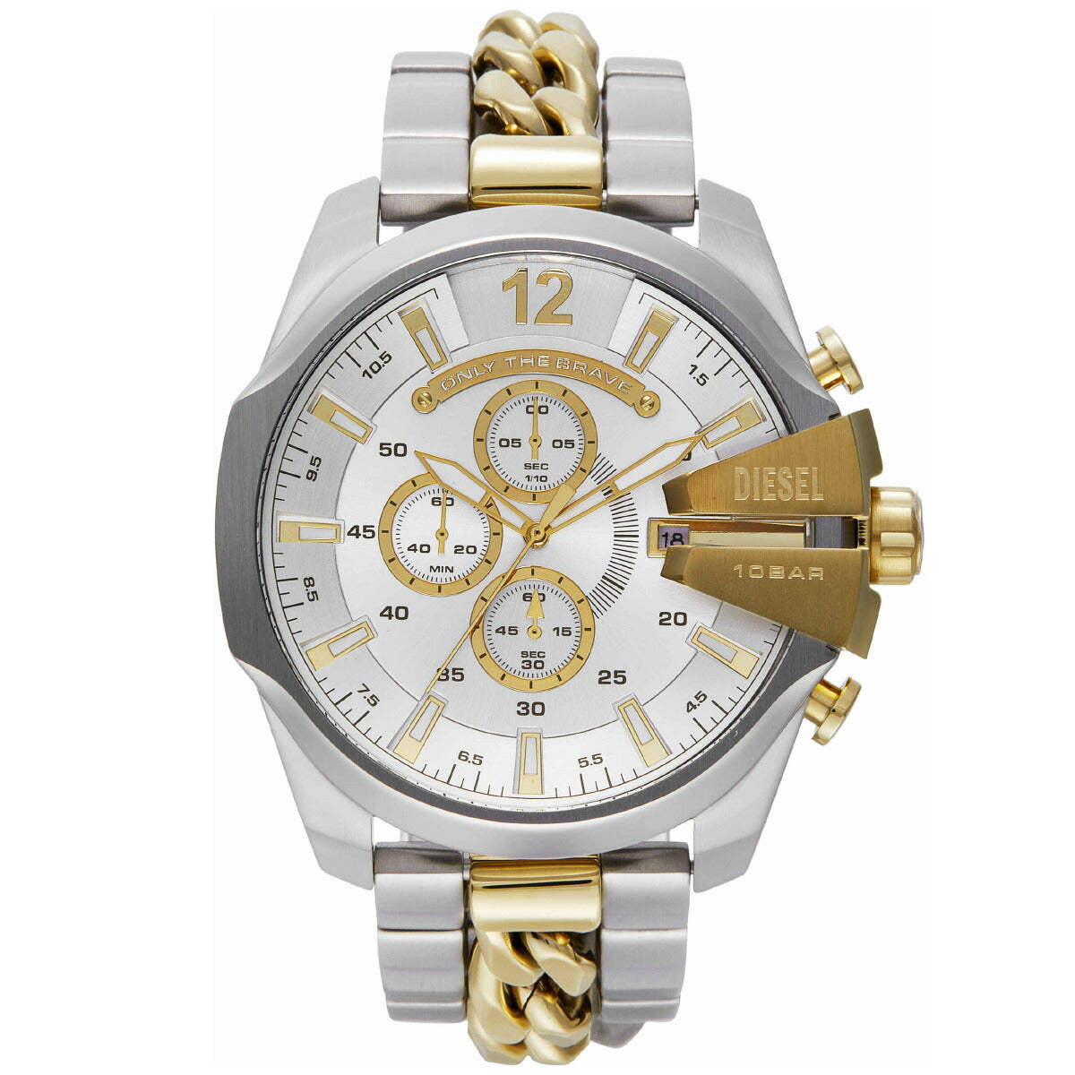 ディーゼル DIESEL 腕時計 メンズ MEGA CHIEF クロノグラフ ツートーン