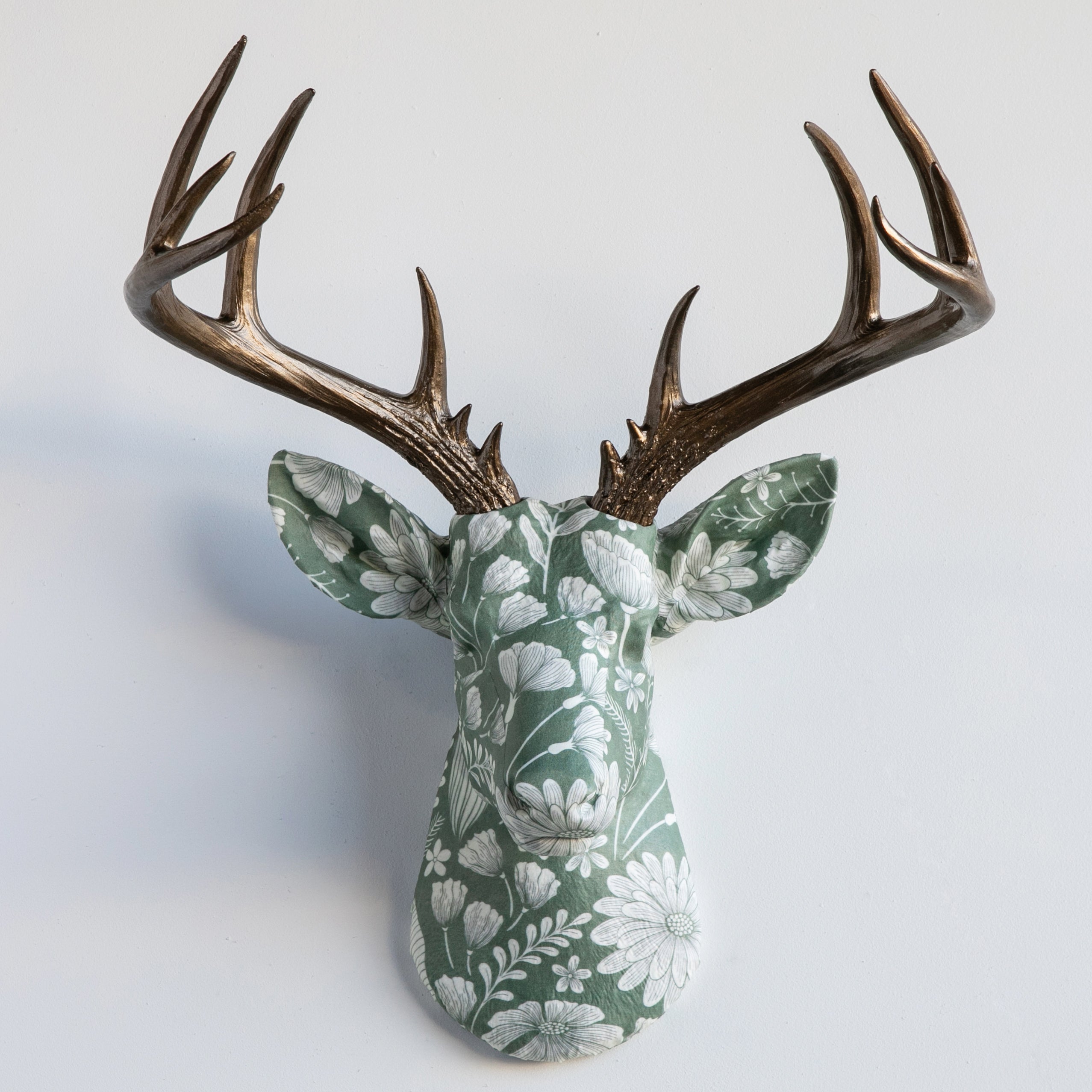 Deer Head Fabric Taxidermy | Custom Fabric Deer Head Art – Near