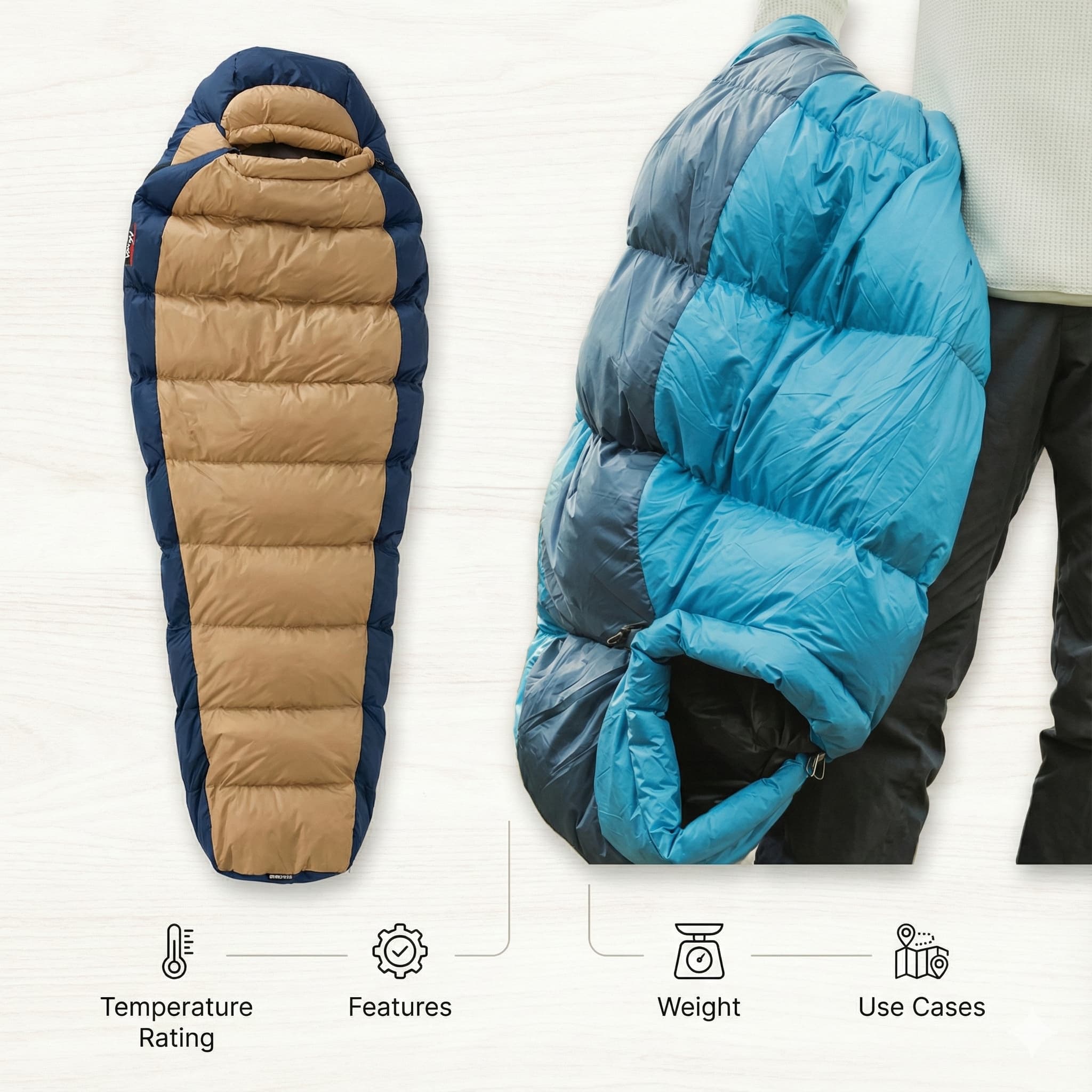 ナンガ×さかいや別注シュラフ350/450/600/750DX】違いと選び方｜温度帯