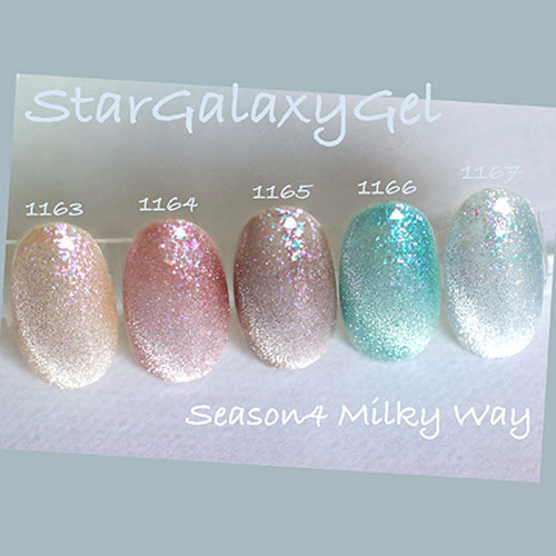 ☆ ICE GEL A BLACK スターギャラクシージェル 1163 MILKY WAY ライト
