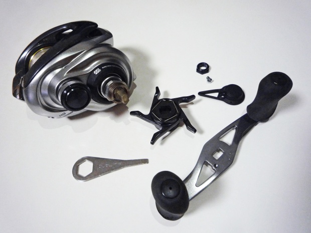 13メタニウムにIXAハイパーオフセットカーボンハンドル取り付け