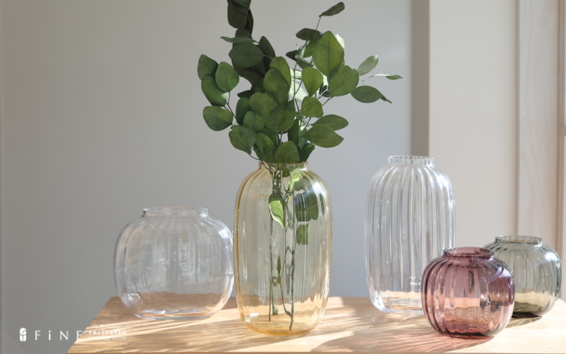 HOLMEGAARD ベース(アンバー)H25.5cm｜ギフト/プレゼント/ガラス/花器