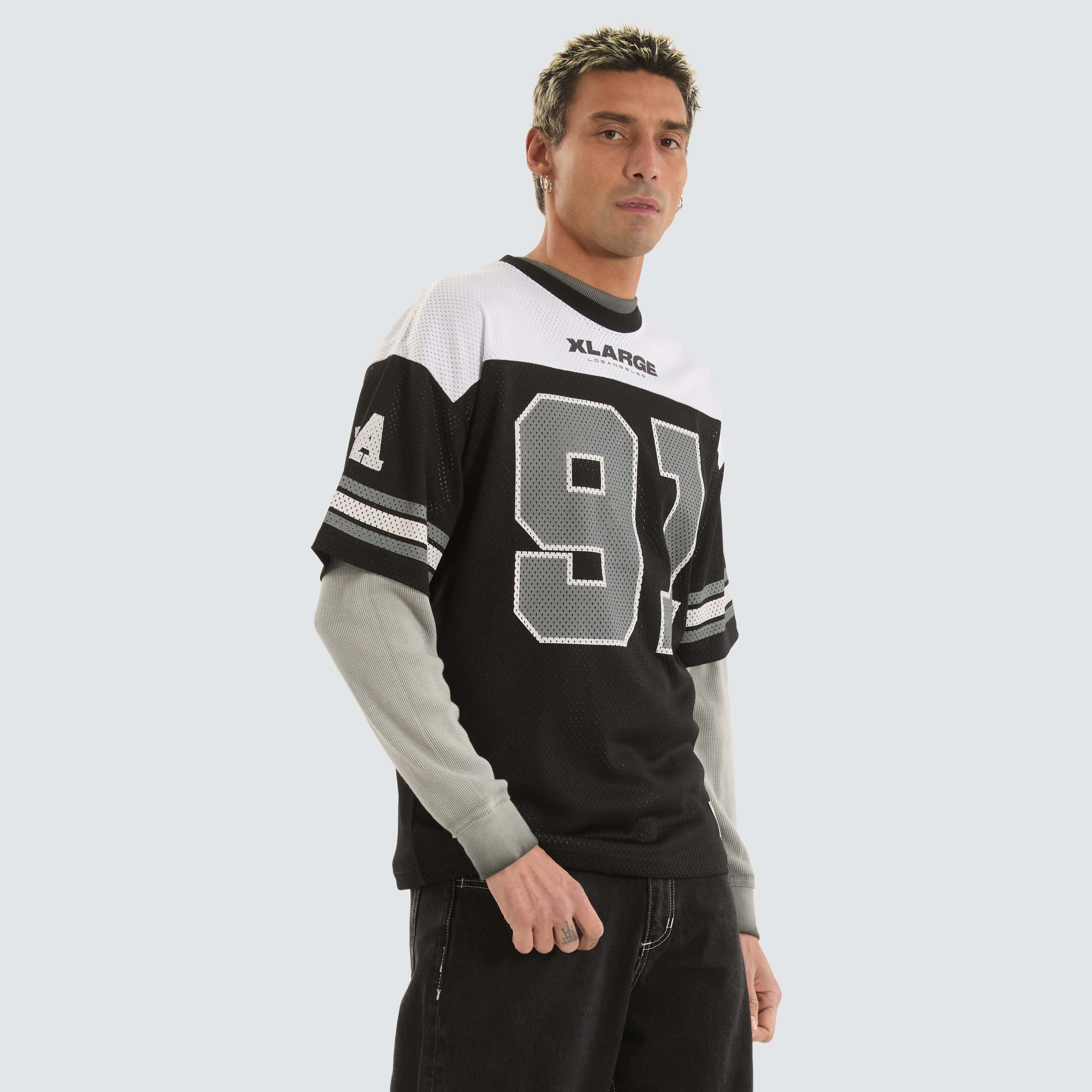 XLARGE Game Shirt Jersey in Black | Neverland Store