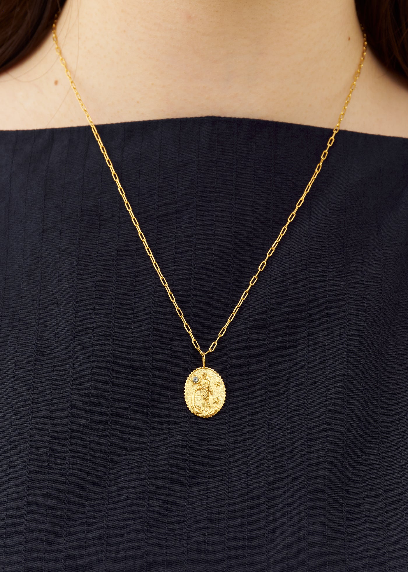 Astro Sign Plate Necklace AQUARIUS - 水瓶座 - | Pasand by ne