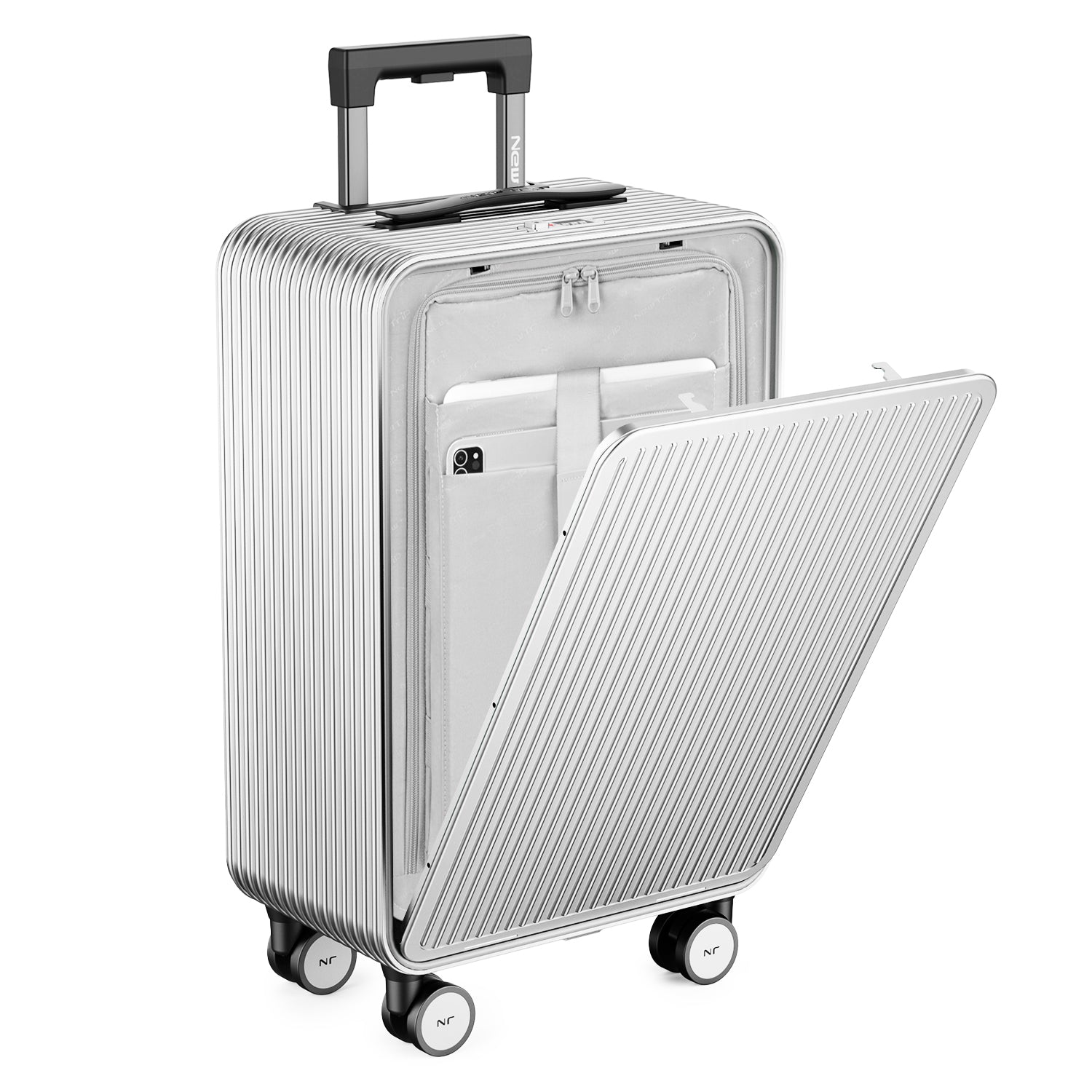 New Trip] 高強度アルミ採用 静音キャスター 場所を選ばない 任意開閉