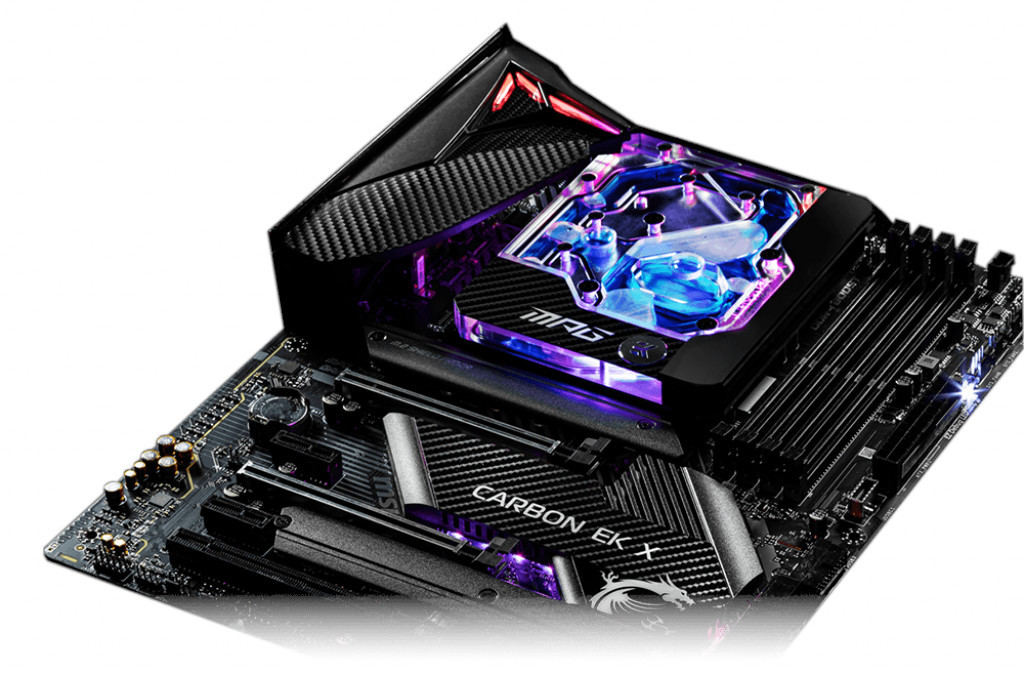 MSI、EK Water Blocksと共同開発した本格水冷マザーボード「MPG Z490