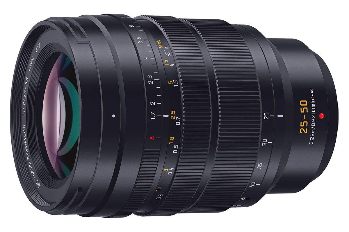 パナソニック、「LEICA DG VARIO-SUMMILUX 25-50mm/F1.7」発表 24万円