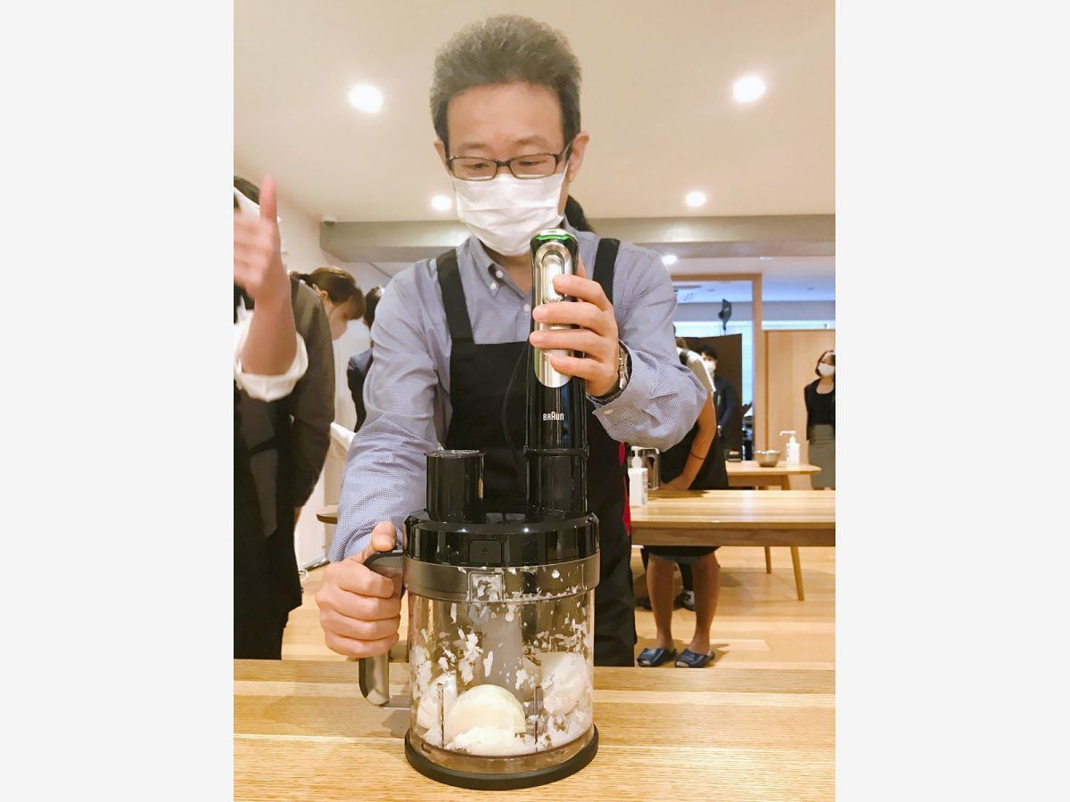 ブラウンのパワフルな新型ハンドブレンダーを体験、なめらかスムージー