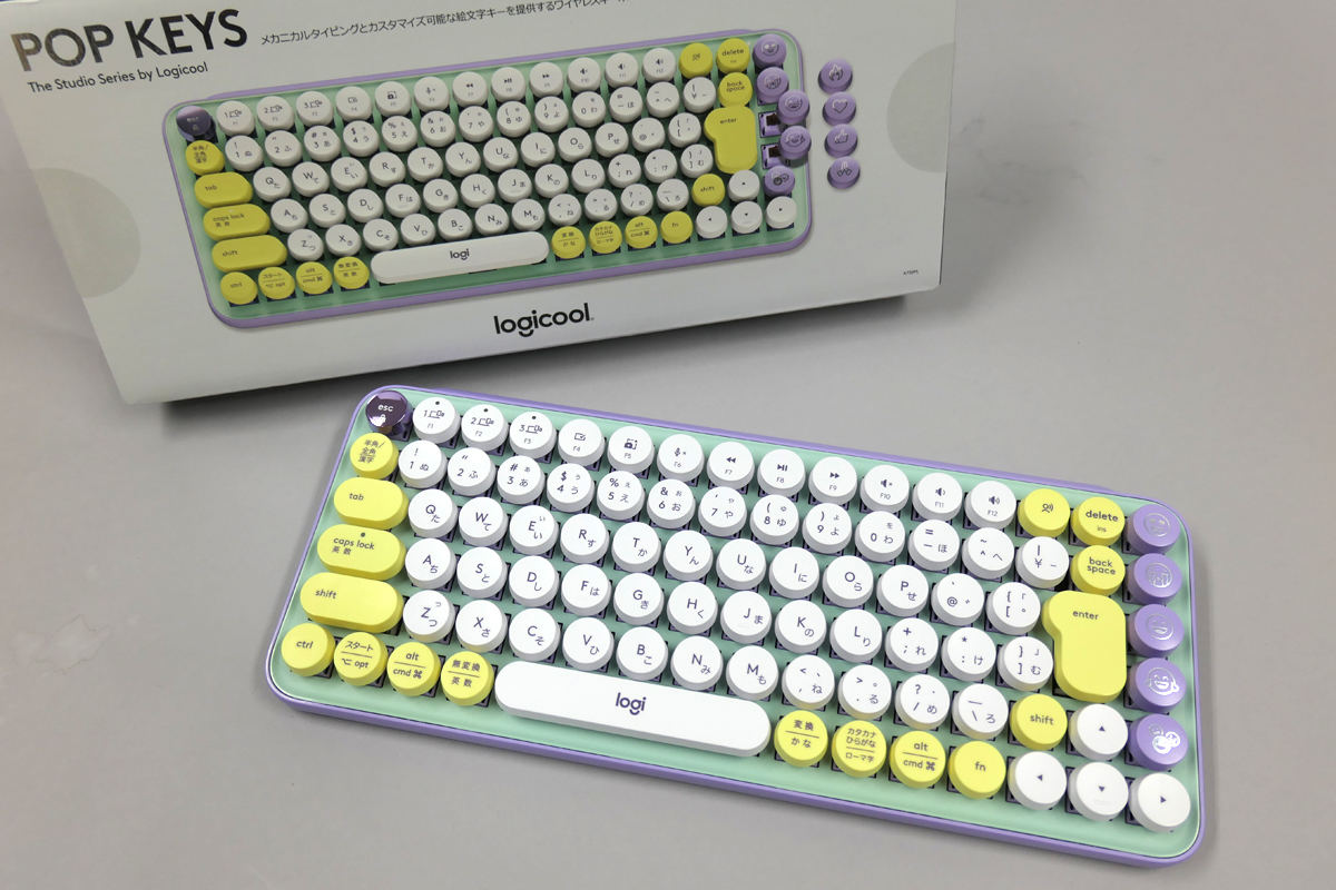 絵文字もポチッ！ ロジクールから机周りをポップに彩るキーボード