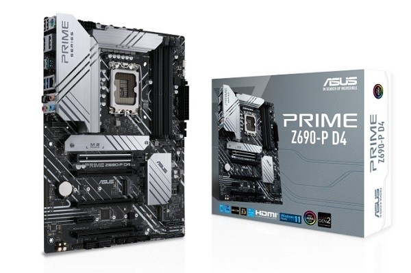 ASUS、DDR4メモリ対応のスタンダードなマザーボード「PRIME Z690-P D4
