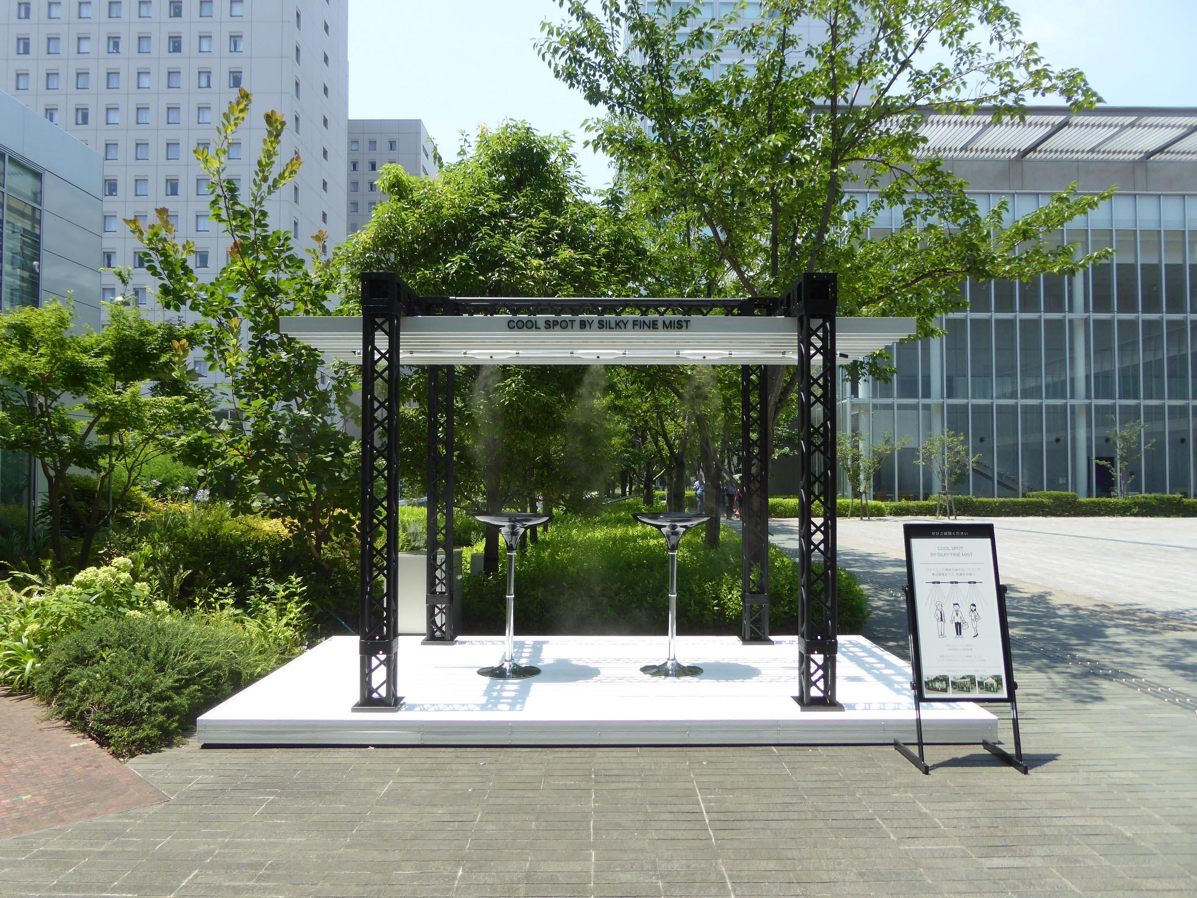 パナソニックが仮設型ミストを用いた夏の暑さ対策実証実験を国内各地で