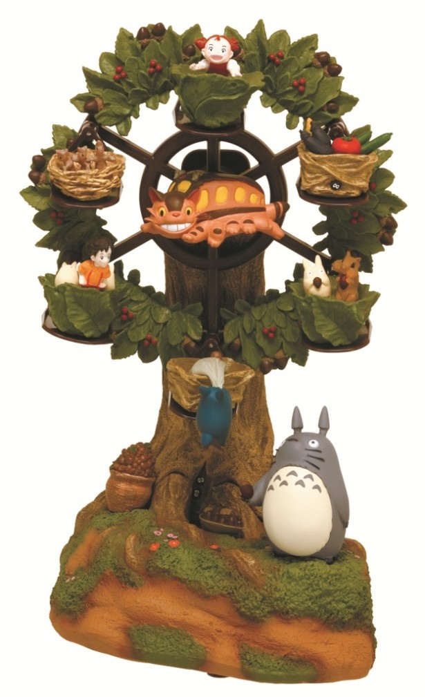 オルゴールに合わせて回る人気の「となりのトトロ 森の観覧車」が