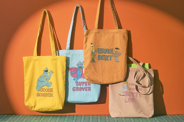 セサミストリートマーケットの新作雑貨は1970年代の絵本を思わせる