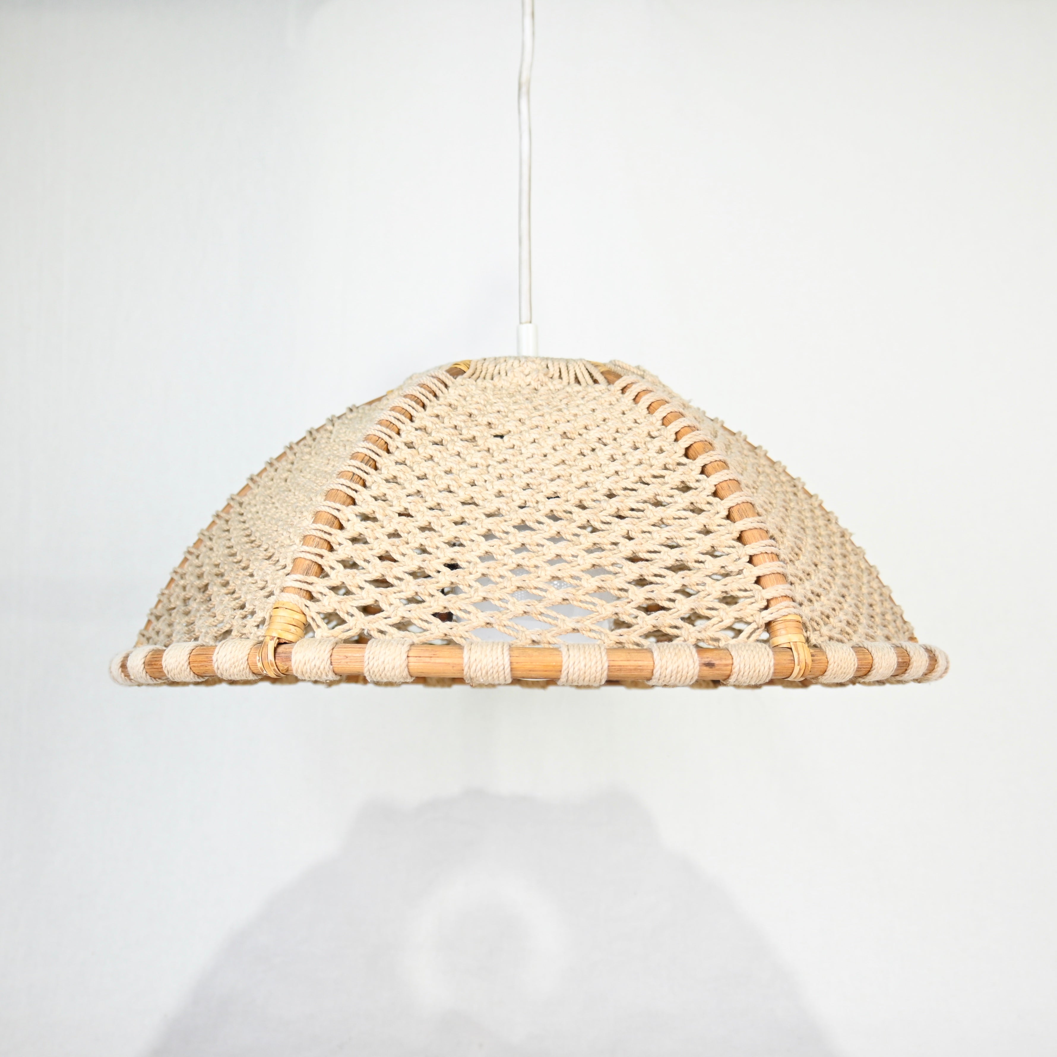 YAMAGIWA Pendant light Bamboo × String Japan vintage Fork art