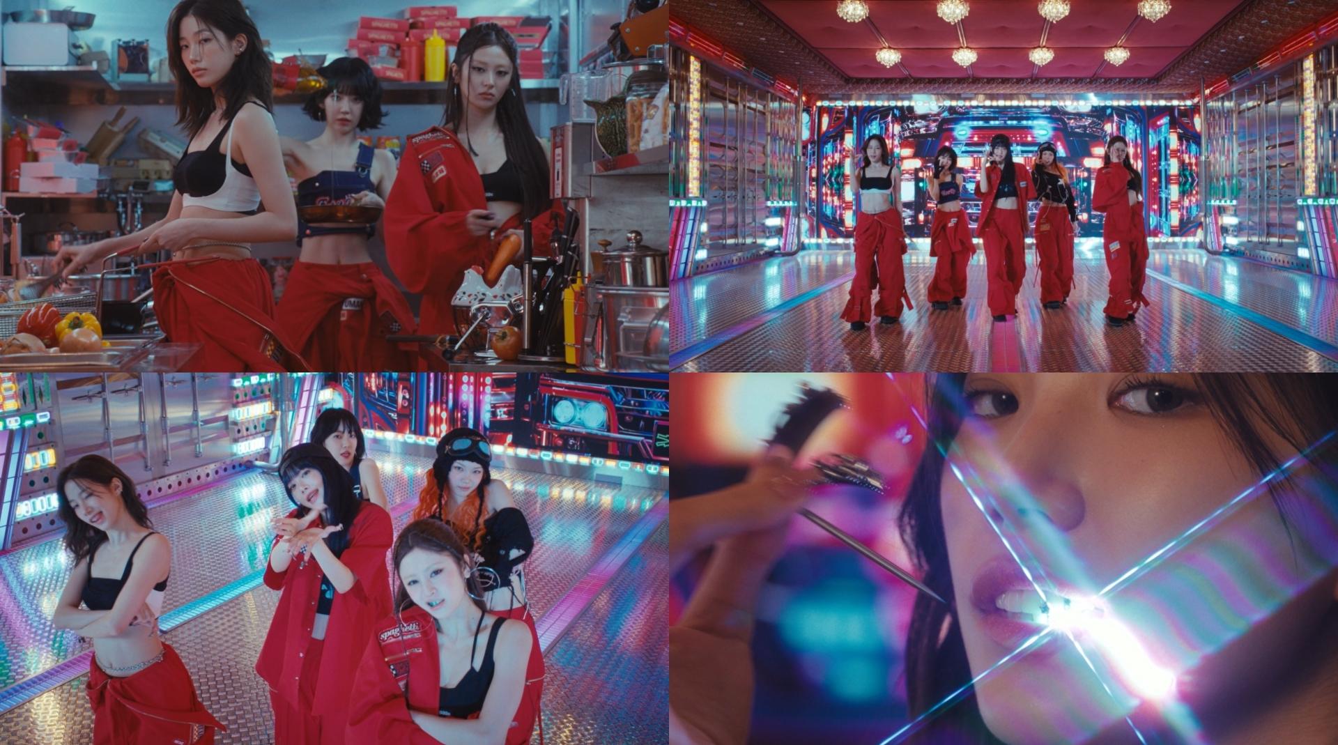 LE SSERAFIM、タイトル曲「SPAGHETTI」MV予告映像を公開…ウィットに