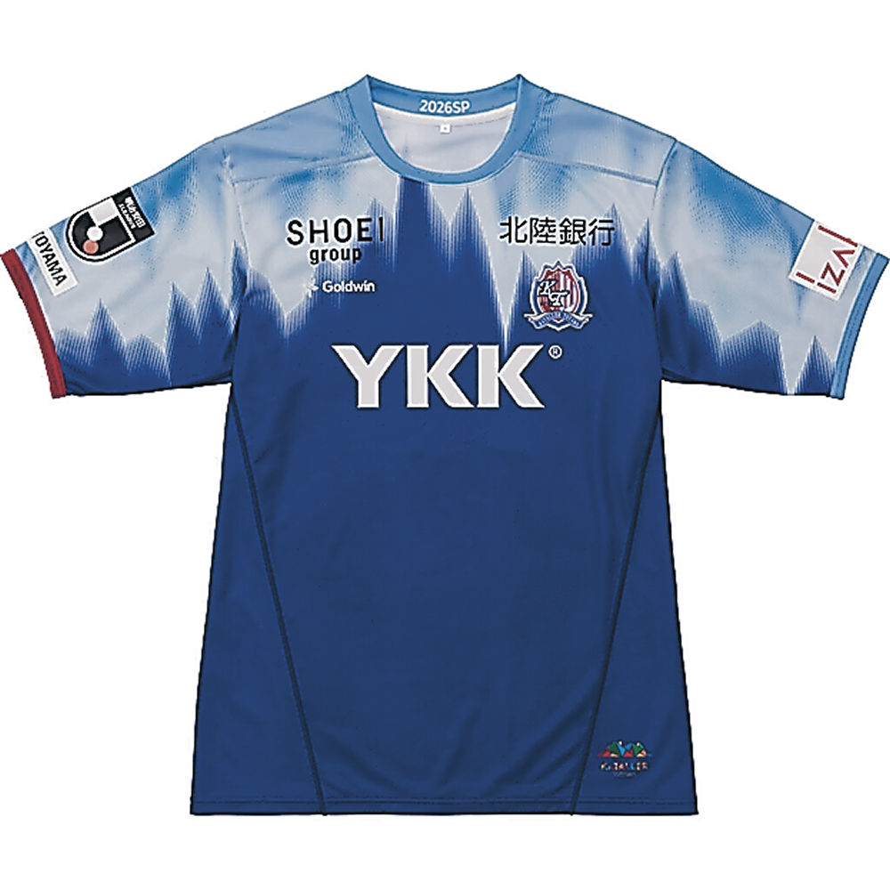 カターレ、「富山を背負え。」来季のユニホーム 三つの青、立山連峰