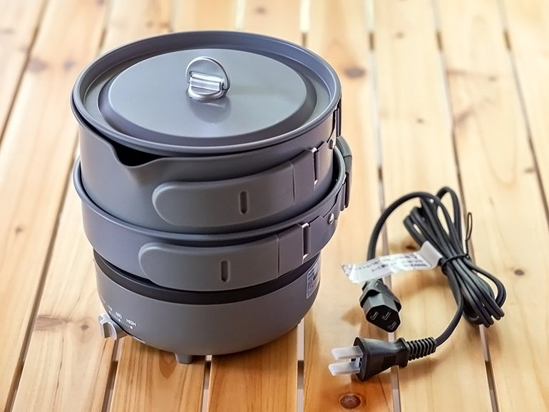 車中泊調理に最適！お湯も沸かせる山善（YAMAZEN）のクッキングポット