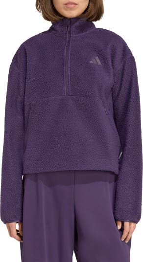 adidas Climawarm High Pile Fleece Half Zip Pullover | Nordstromrack