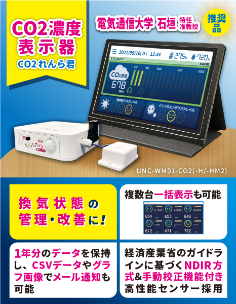 CO2れんら君 UNC-WM01-CO2｜ネットワーク機器｜NKEオンライン