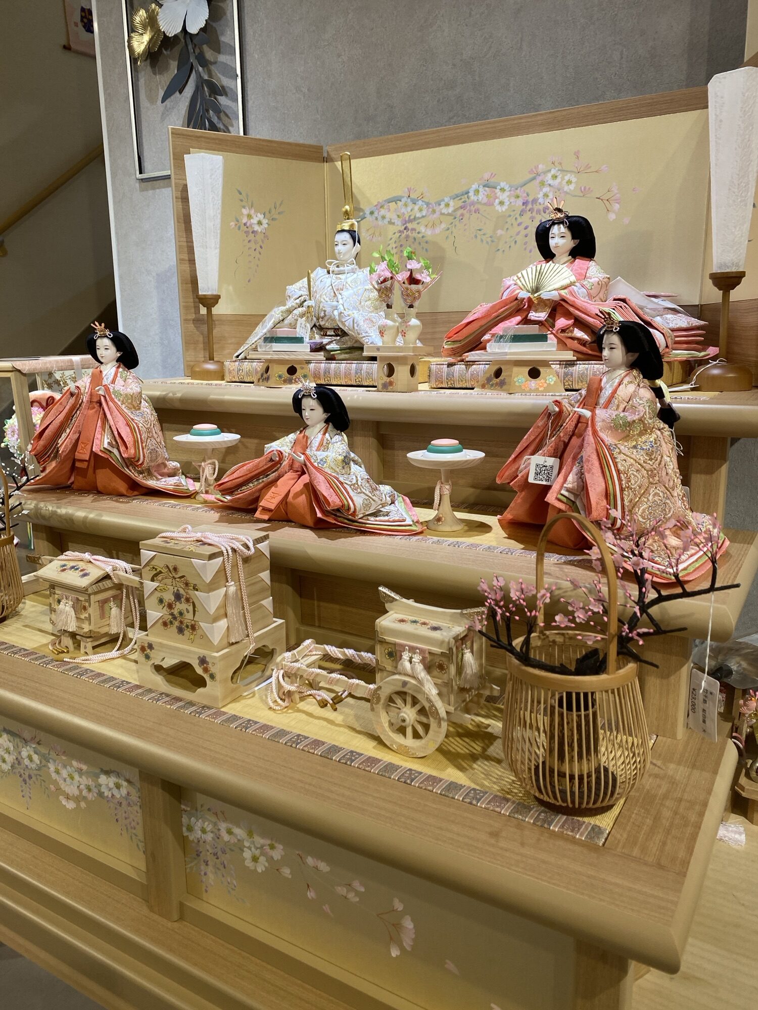 小出松寿作 三段飾り｜人形のかに江