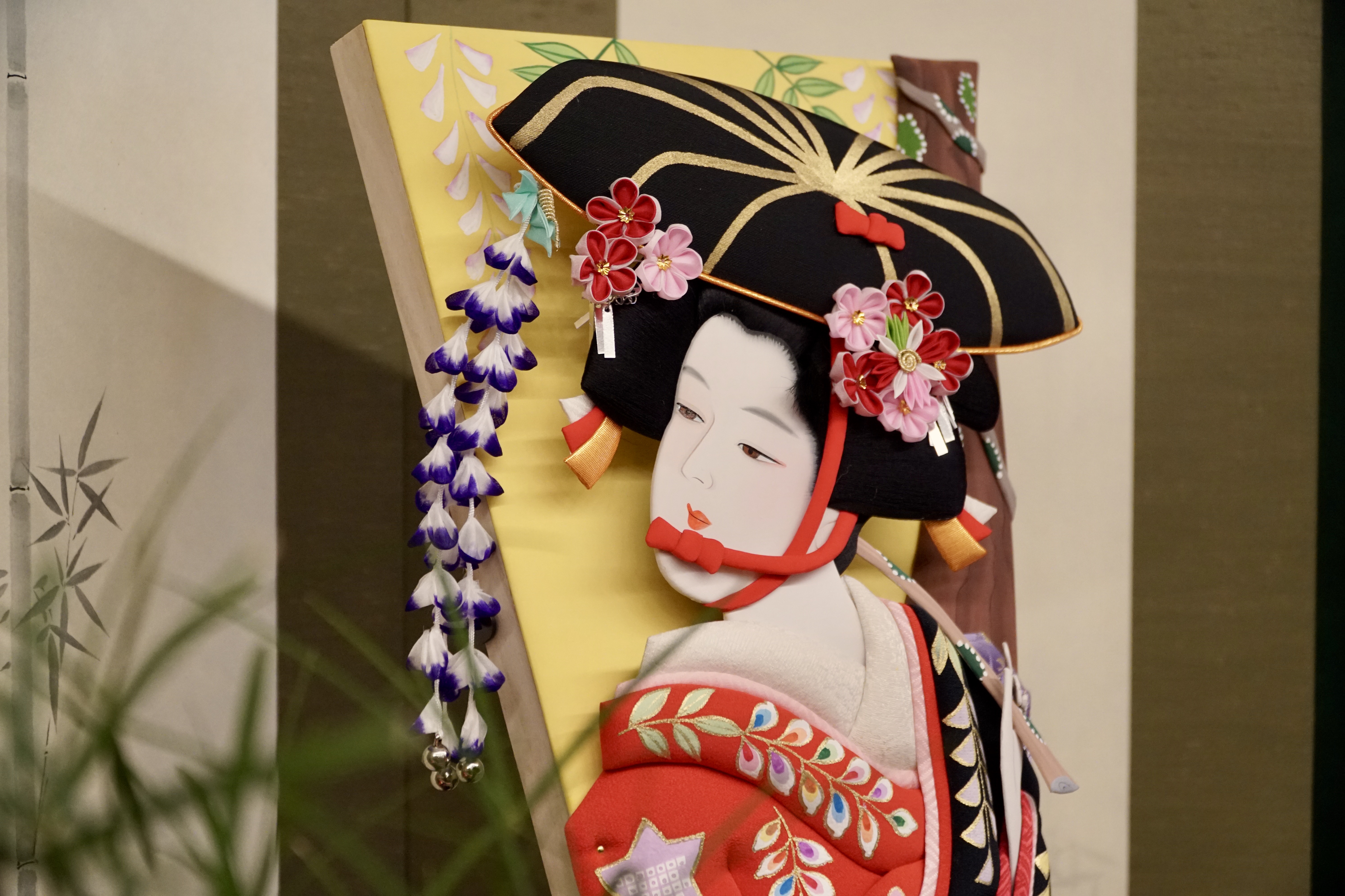 江戸押絵羽子板 藤娘 - 人形の山川｜長野市