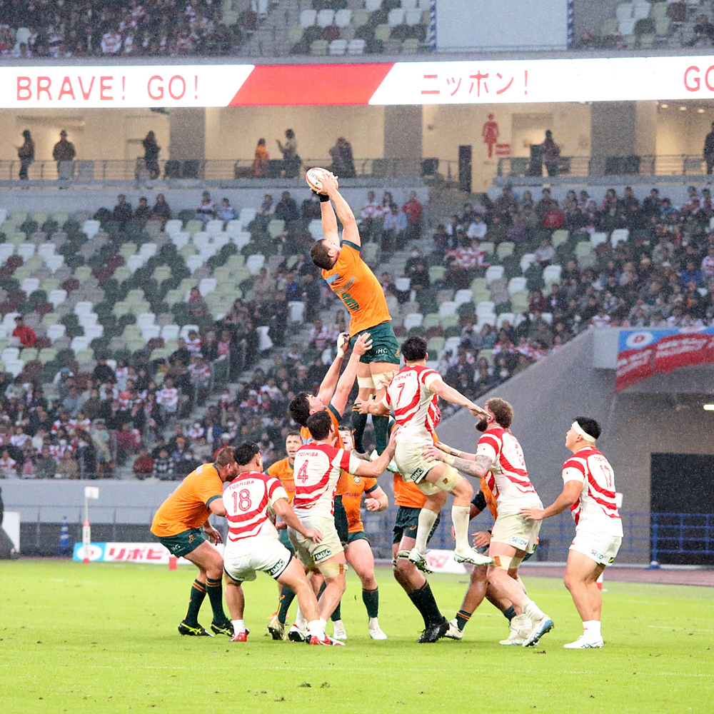 ラグビー日豪戦、豪ワラビーズが日本代表に19ー15で逃げ切り勝利