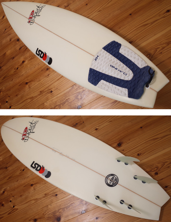 DROPOUT ドロップアウト + LSD 中古ショートボード 6`0 FAT QUAD (No