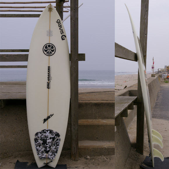 HIC正規品 エリック・アラカワ SUPER SKATE XL 中古ショートボード6`3